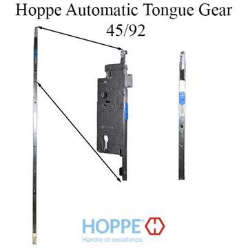 Hoppe Multipoint 1.77" Backset Automatic Gear with Tongue Bottom Extension